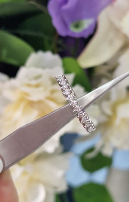 Diamond Twelve Stone Half Eternity Ring STU403