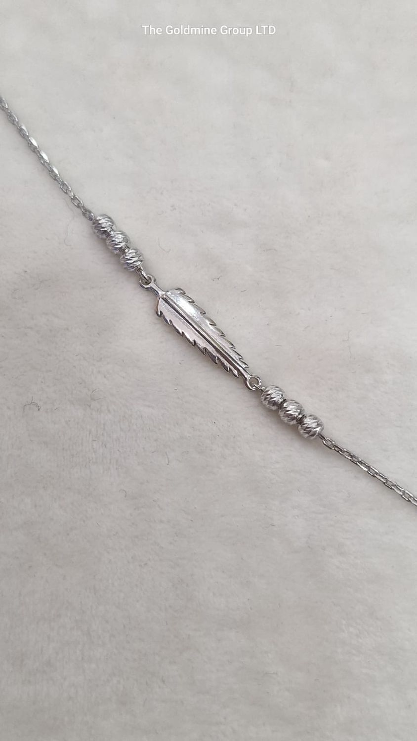 Silver Feather Bracelet STEK2