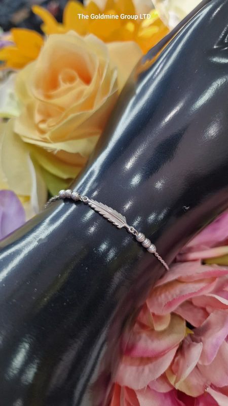 Silver Feather Bracelet STEK2