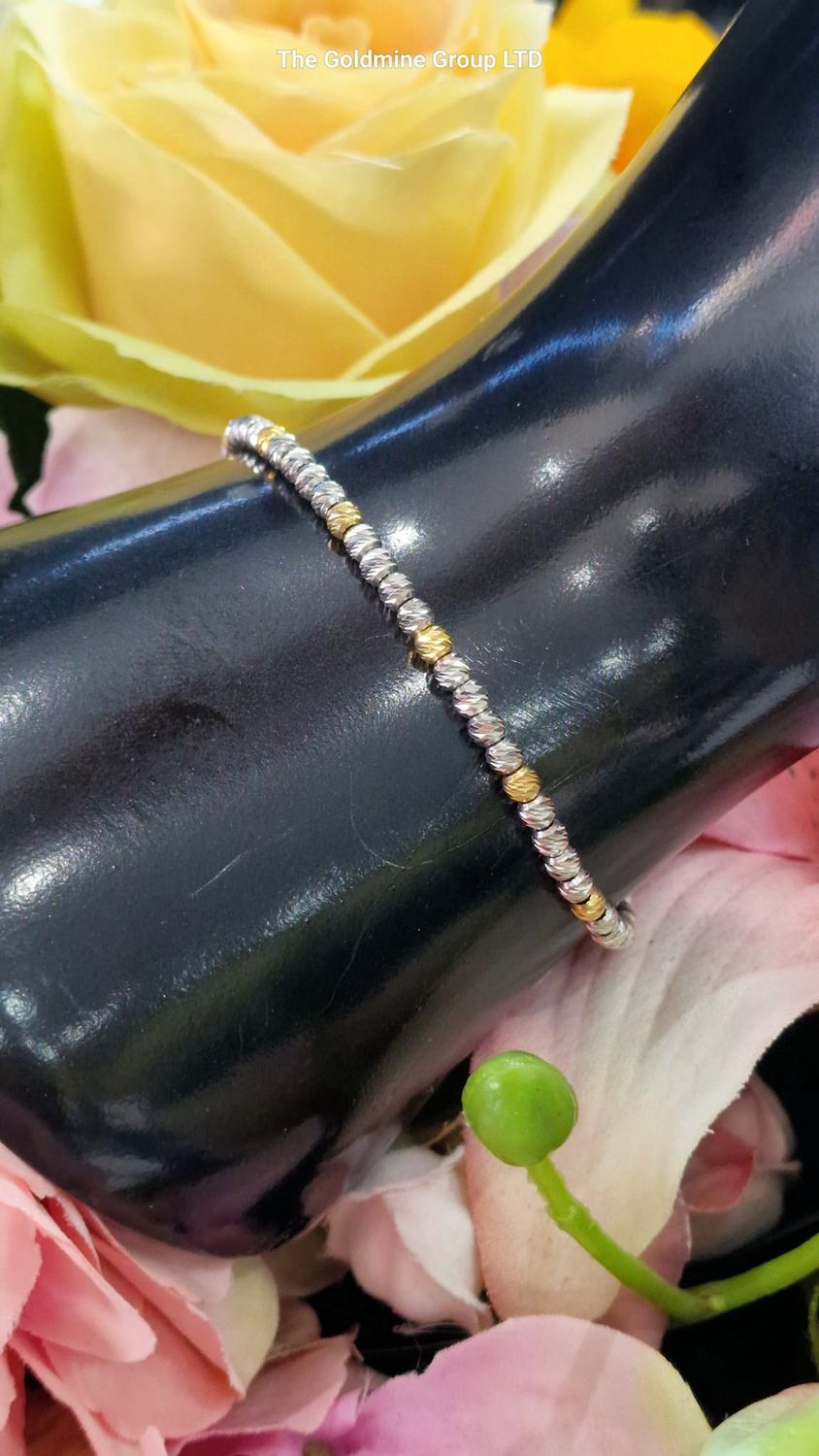 Silver Bead Bracelet STEK4