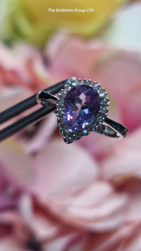 Amethyst &amp; Diamond Ring RCPC2