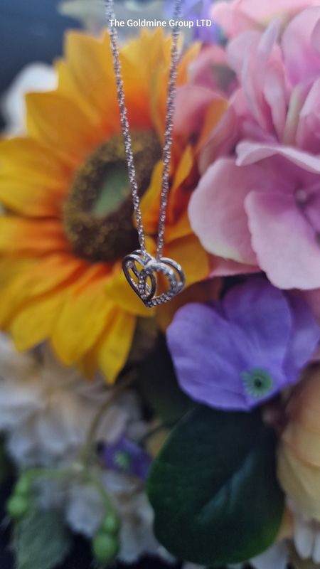 Cubic Zircon Heart Necklace STU341