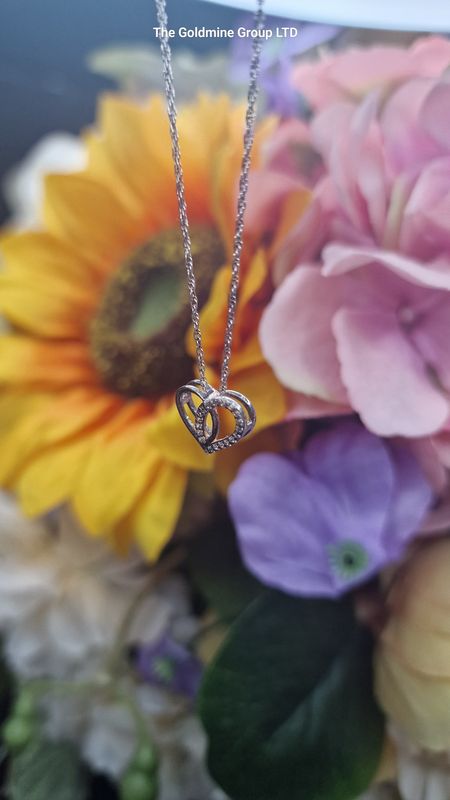 Cubic Zircon Heart Necklace STU341