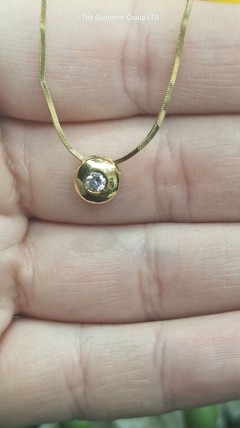 Diamond Rub Over Pendant RCPC6