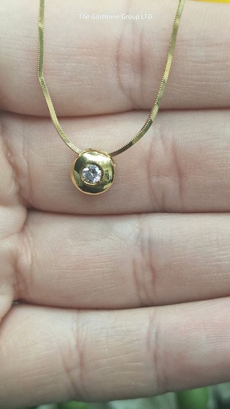 Diamond Rub Over Pendant RCPC6