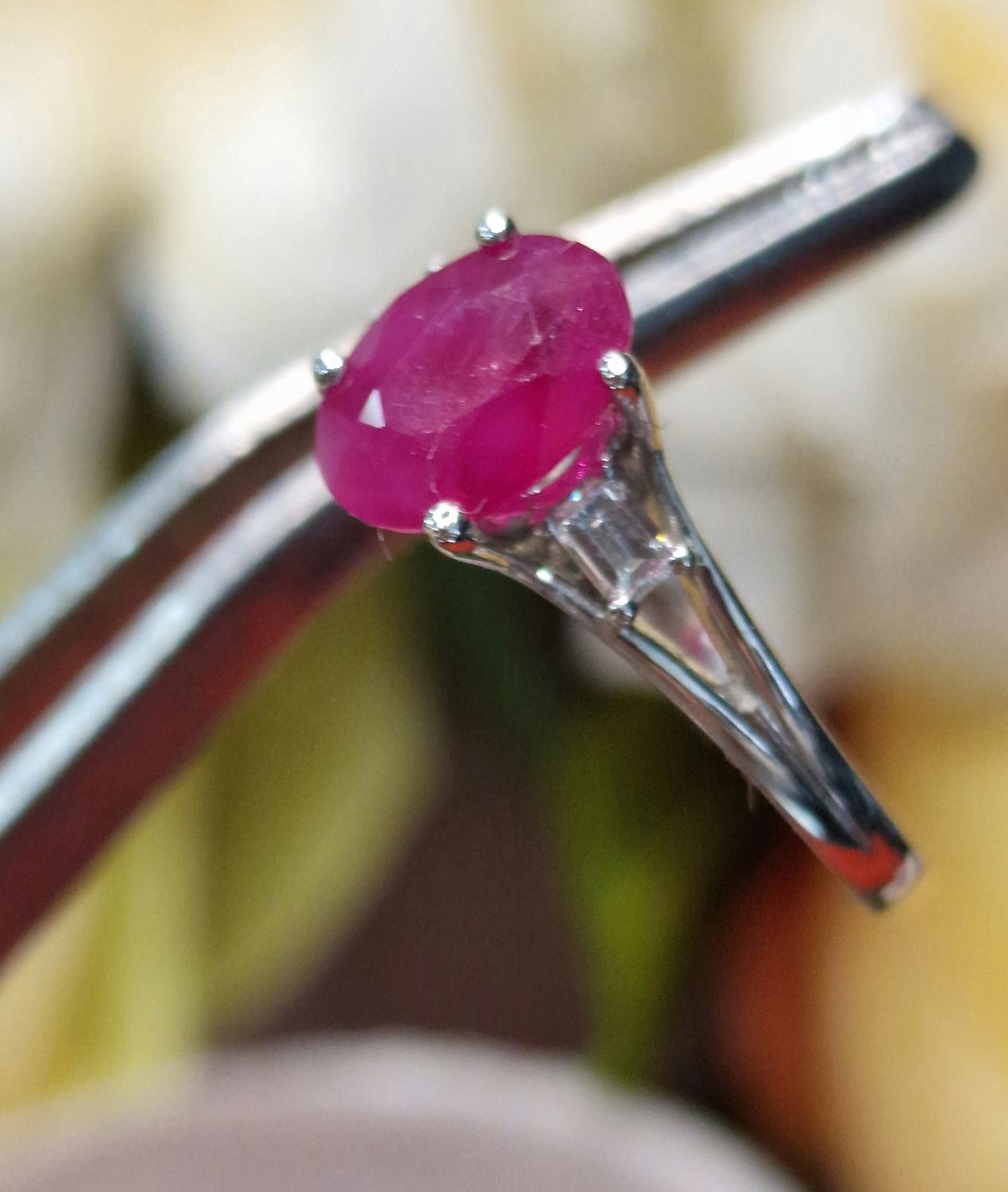 Diamond &amp; Ruby Ring RC507