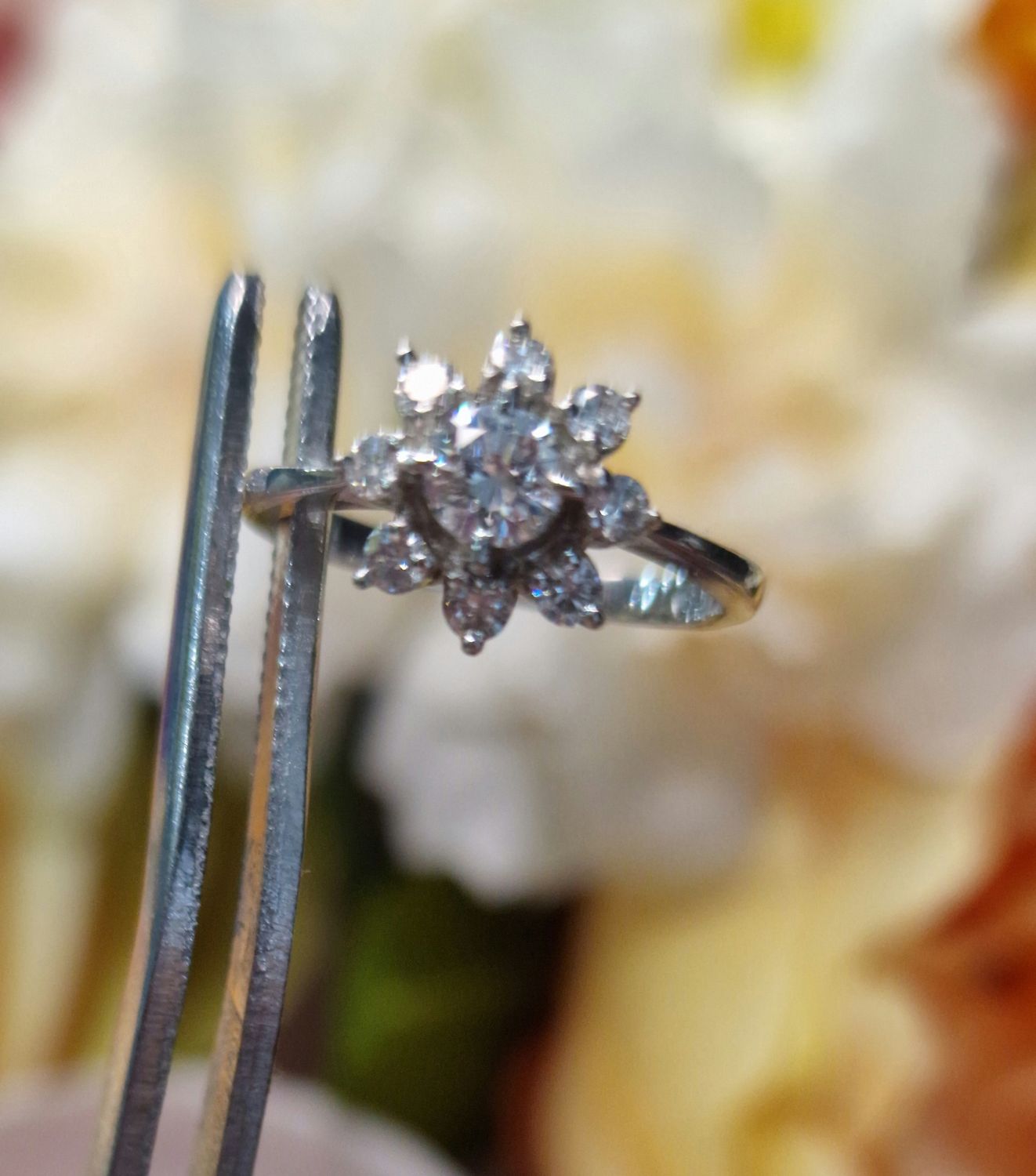 Diamond Flower Ring RC377