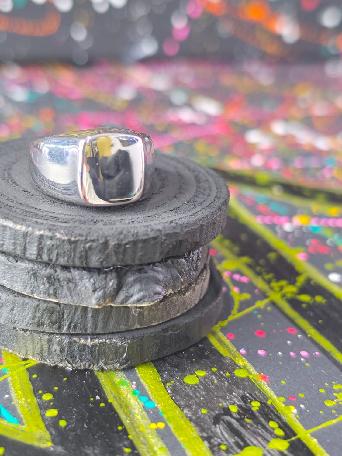 Mens Silver Signet Ring