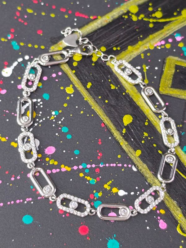 Silver Cubic Zirconia tennis Bracelet