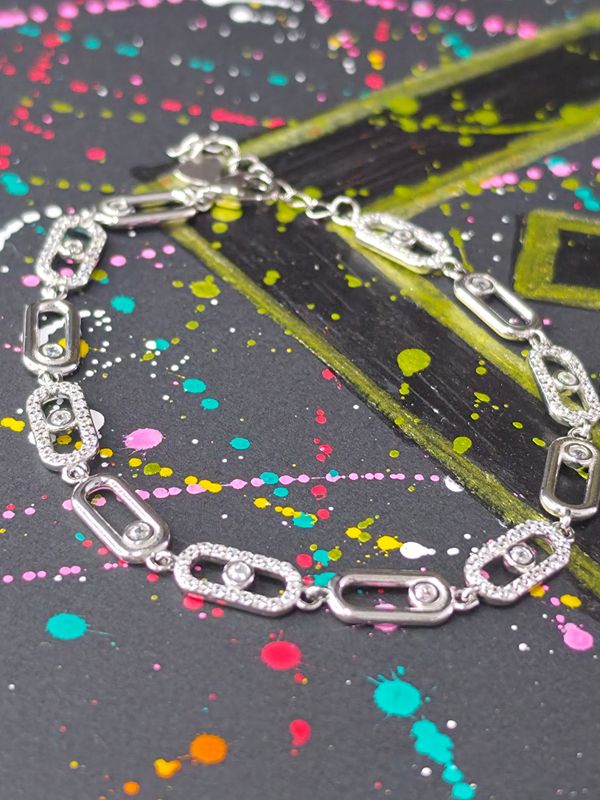 Silver Cubic Zirconia tennis Bracelet
