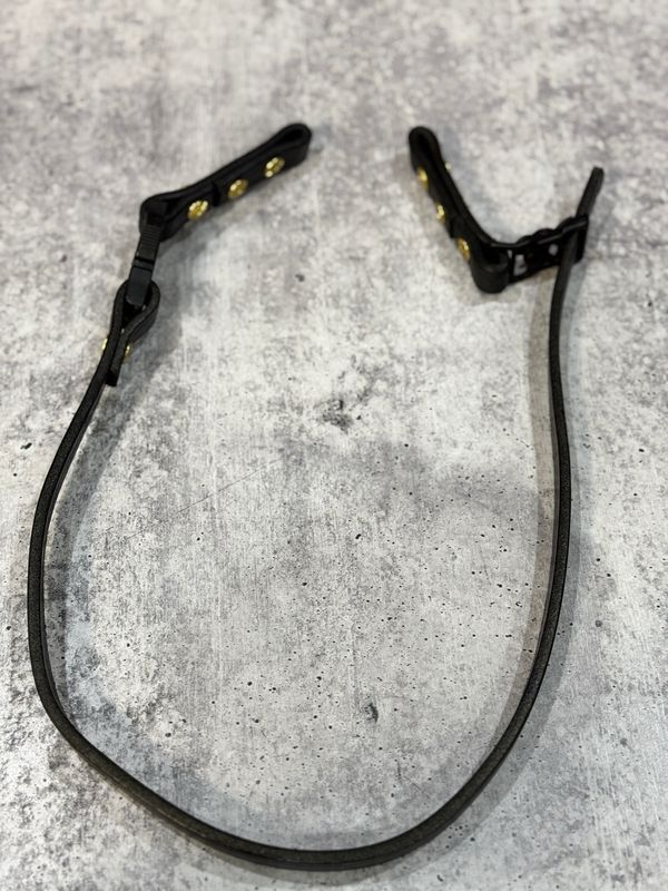 WCLPHENBRASS- Phenix TL-2 Leather Chinstrap With Chicago Screws And Quick Release Buckle