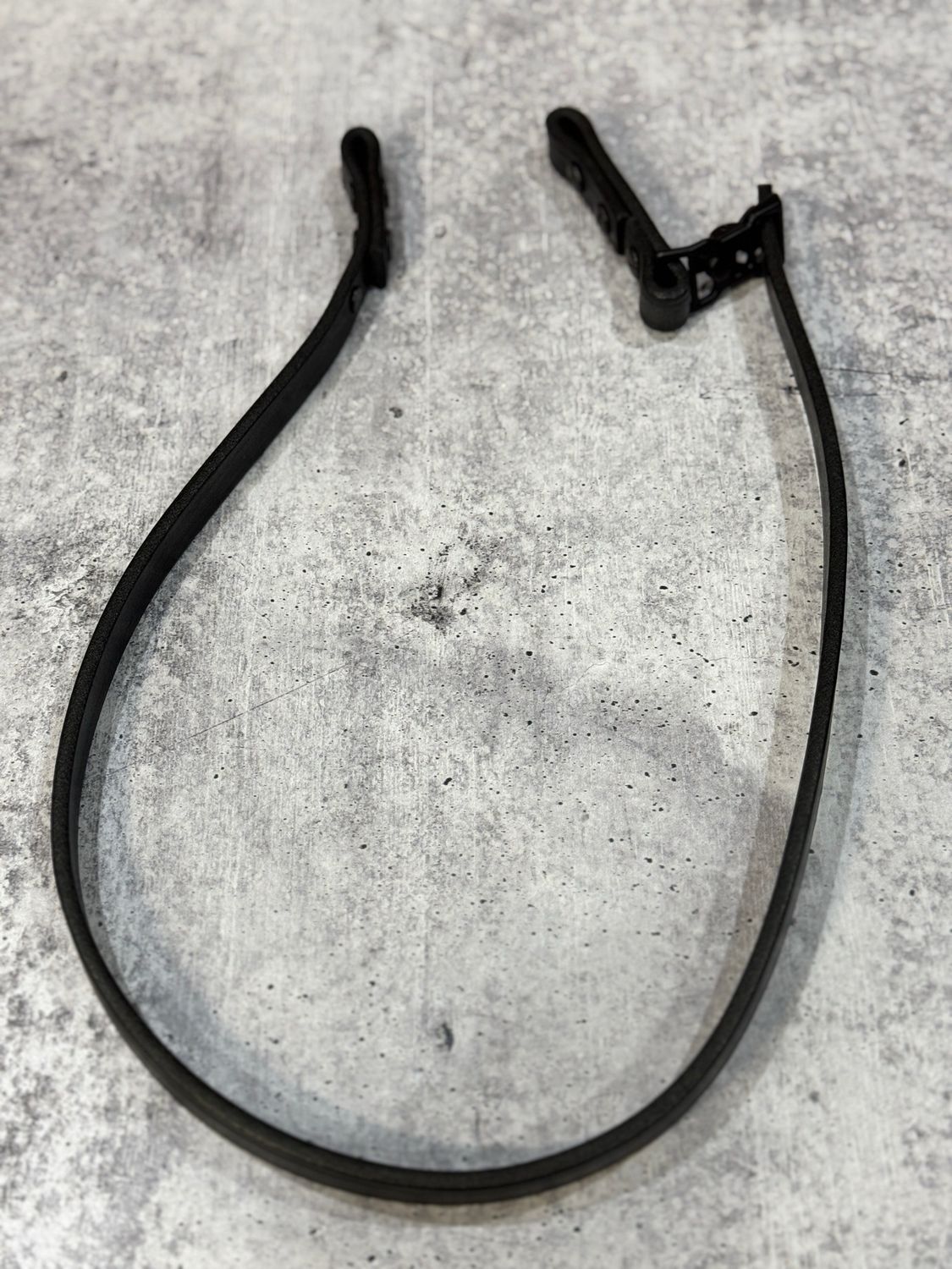 WCLPHEBLKNOQR- Phenix TL-2 Leather Chinstrap With Chicago Screws No Quick Release Buckle
