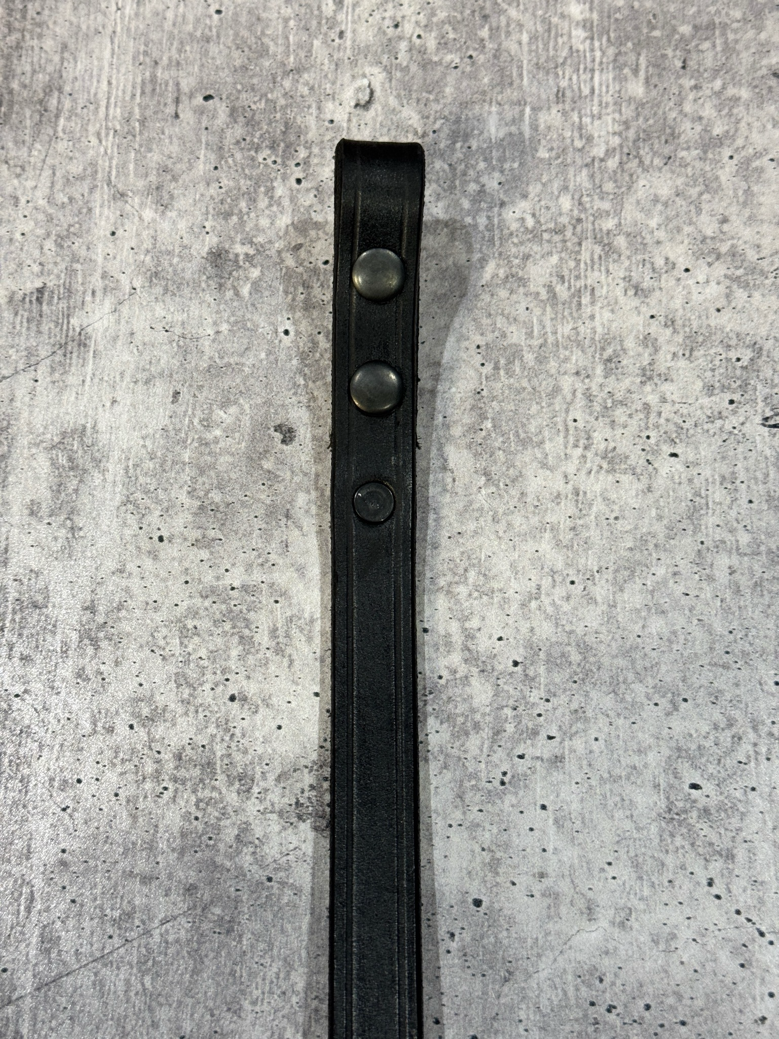 WCLPHEBLKNOQR- Phenix TL-2 Leather Chinstrap With Chicago Screws No Quick Release Buckle