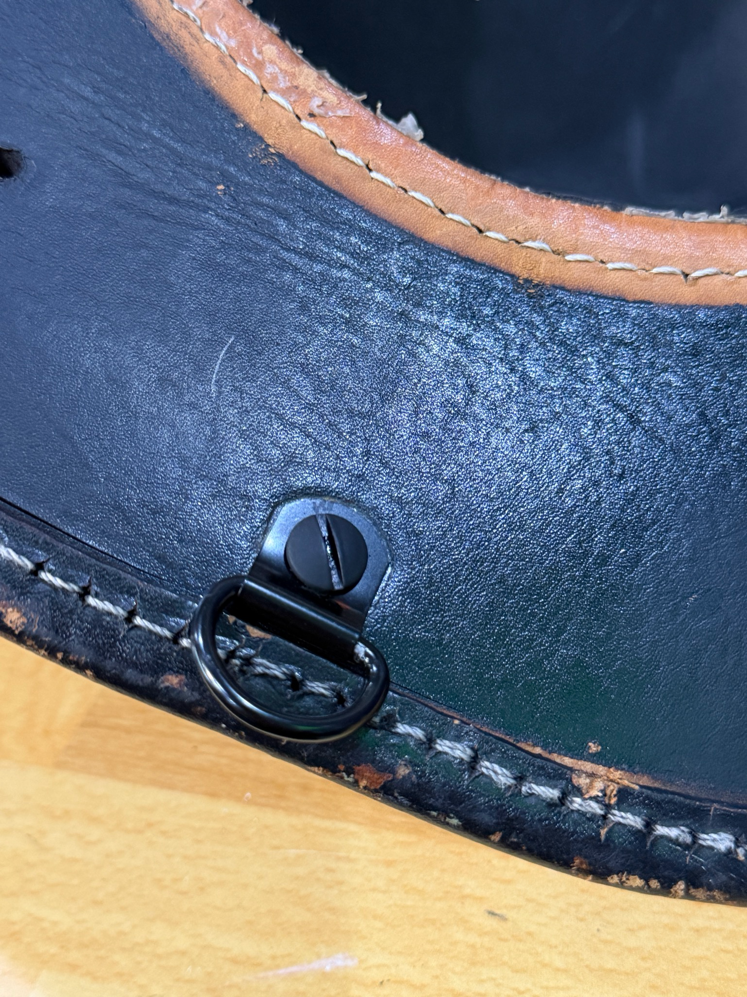 WCBLACK-Rear-D-ring/Chicago screw 