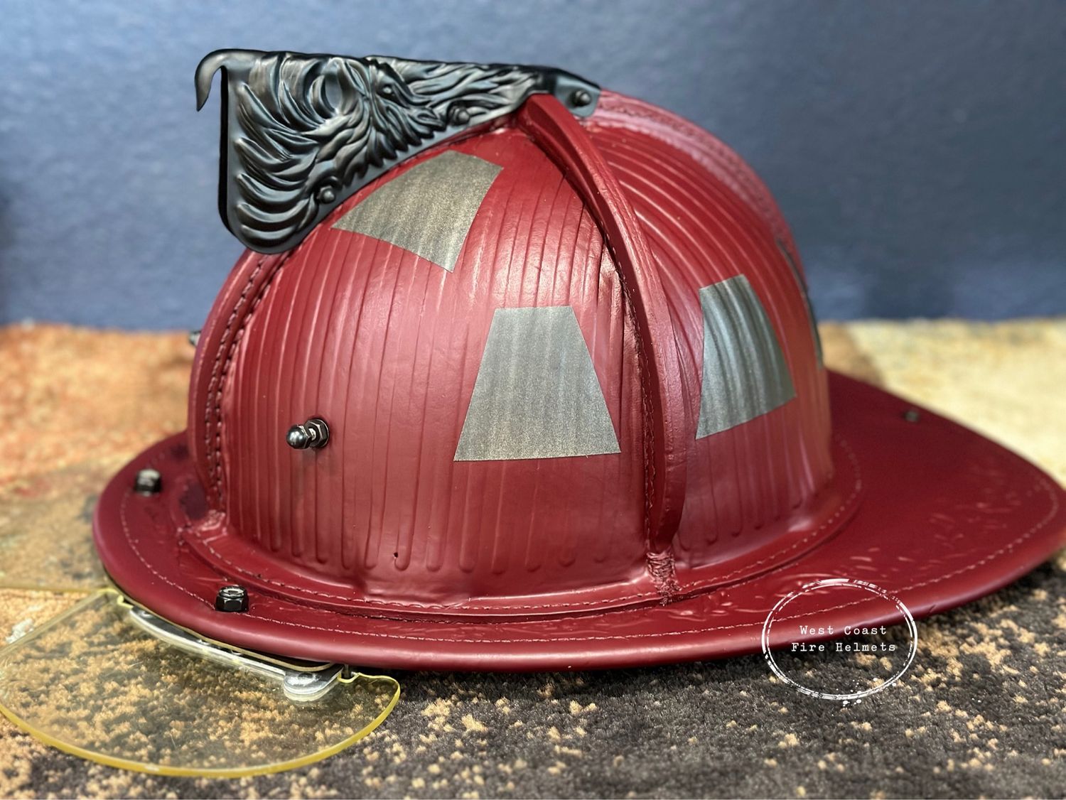 2026 Phenix TL-2 dark flat red custom helmet for Trevor Kuswa