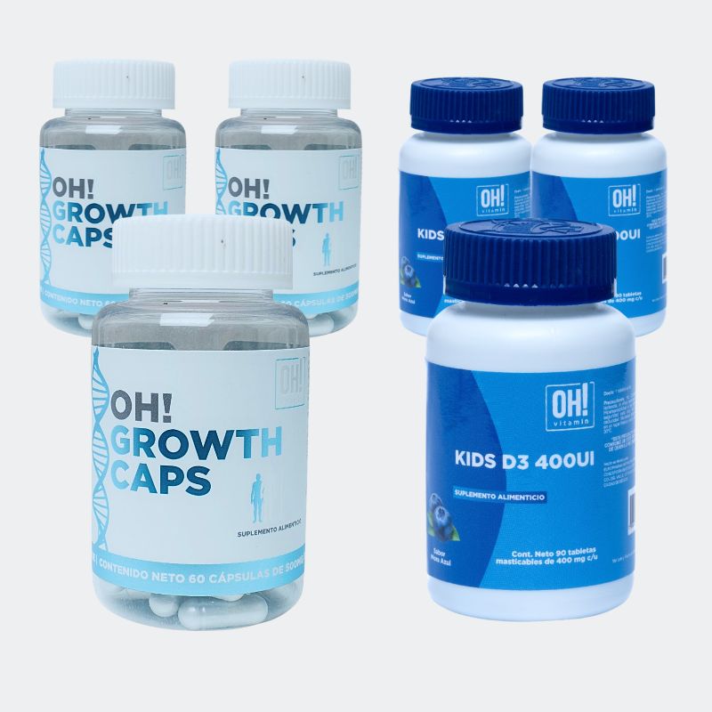 Pack 3 Kits  Oh! Growth Caps