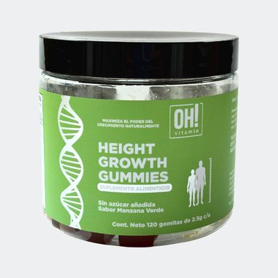 Height Growth Gummies sabor manzana verde