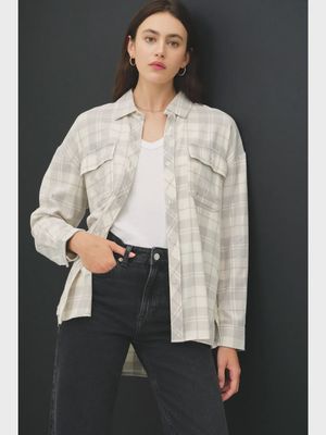 Plaid Flannel Long Sleeve Button Down