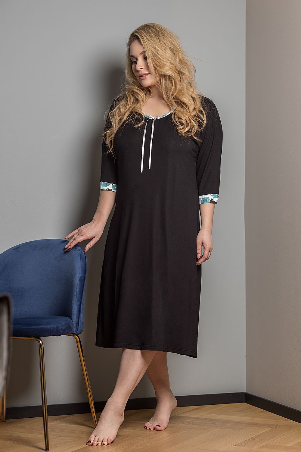 Nightdress Bamboo, Black