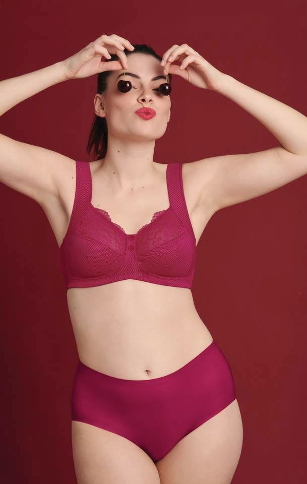 Topcomfortbeha ORELY  zonder beugel - Cherry Red