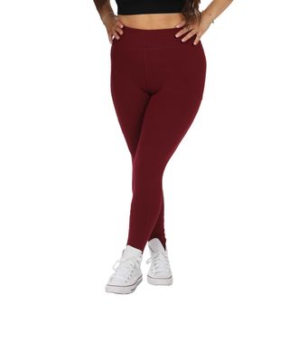 Legging met zakjes - bordeauxrood