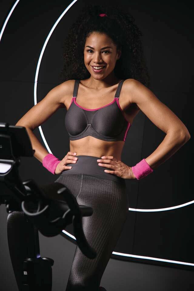 Anita Active - Anthrazit/pink Sport beha