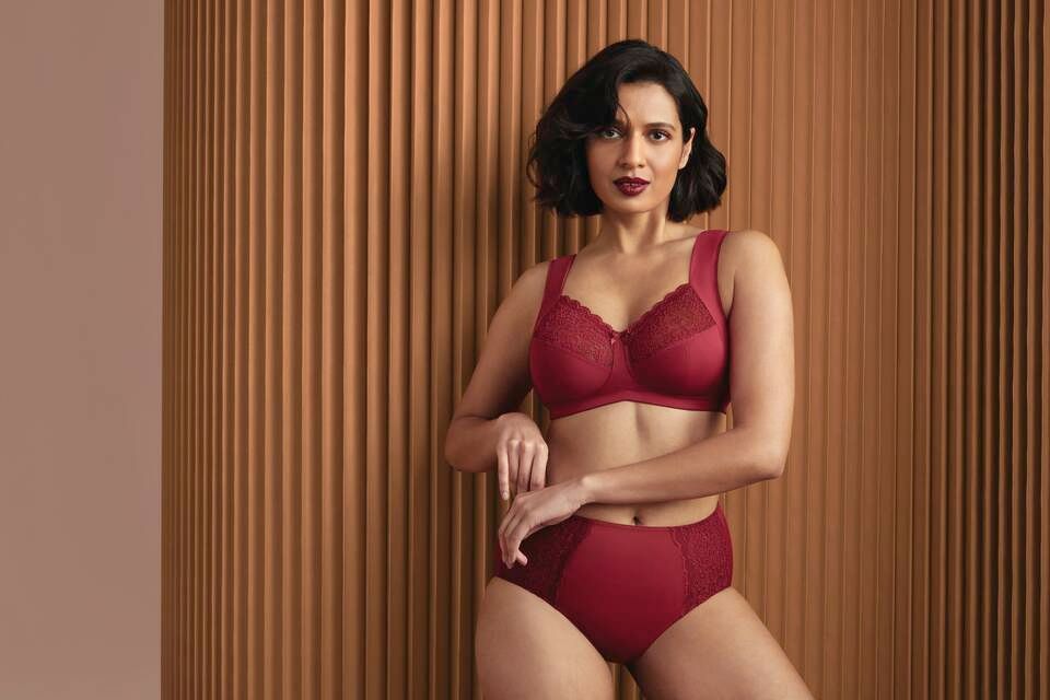 Anita - Dark red Topcomfortbeha Havanna