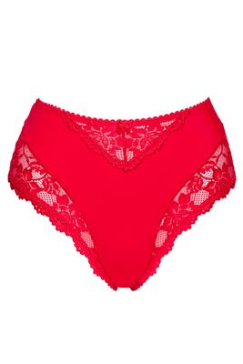 Plaisir Beate Midi Slip - Plain Red