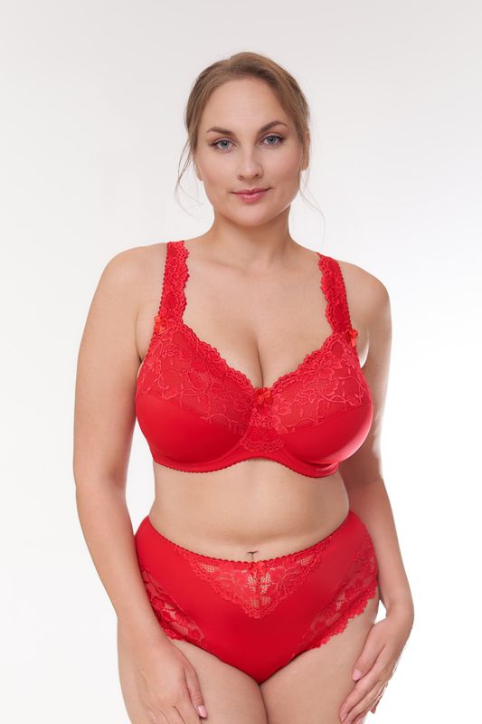 Plaisir Beate Midi Slip - Plain Red