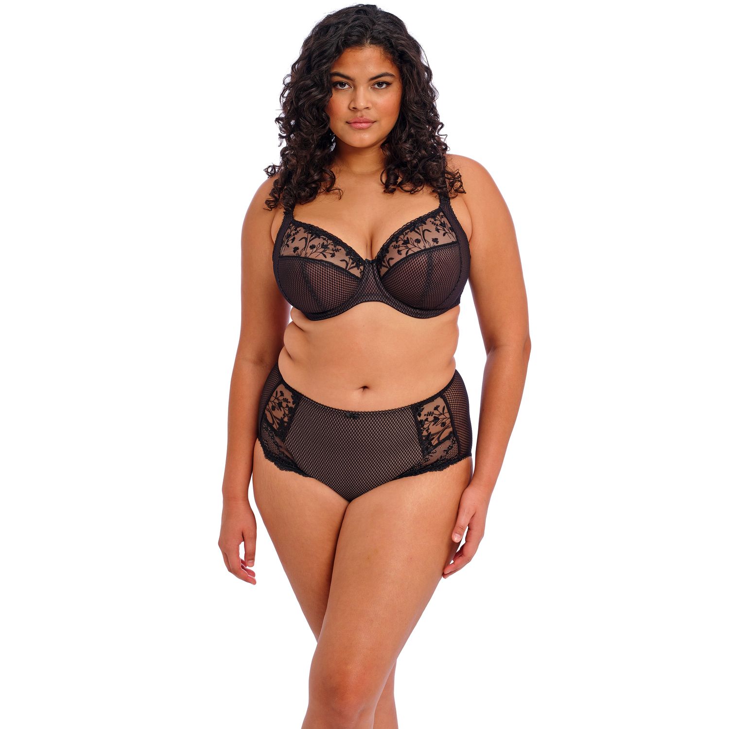 Elomi Charley Plunge Beugelbeha - Zwart
