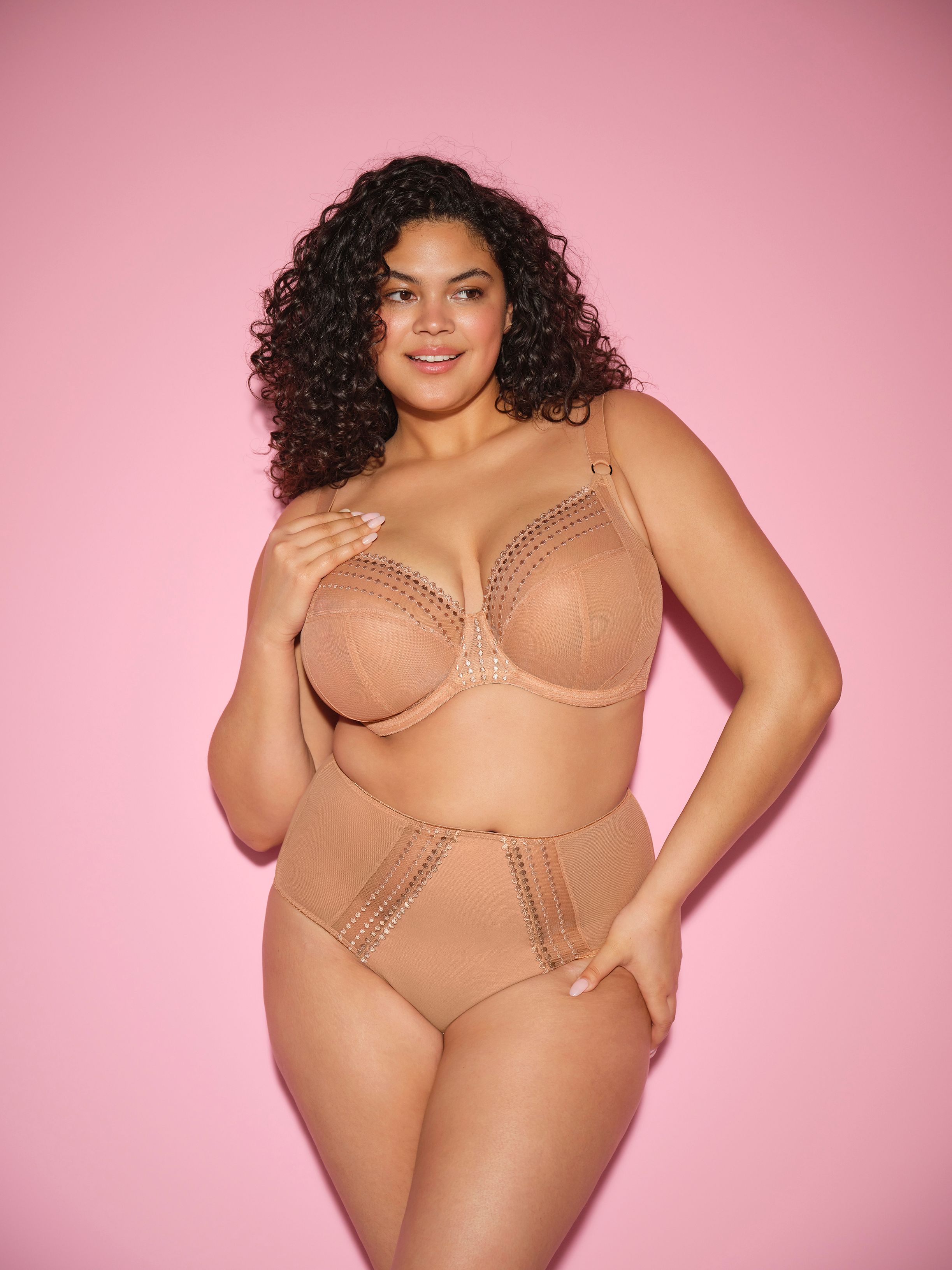 Elomi Matilda Plunge Beugelbeha - Cafe Au Lait