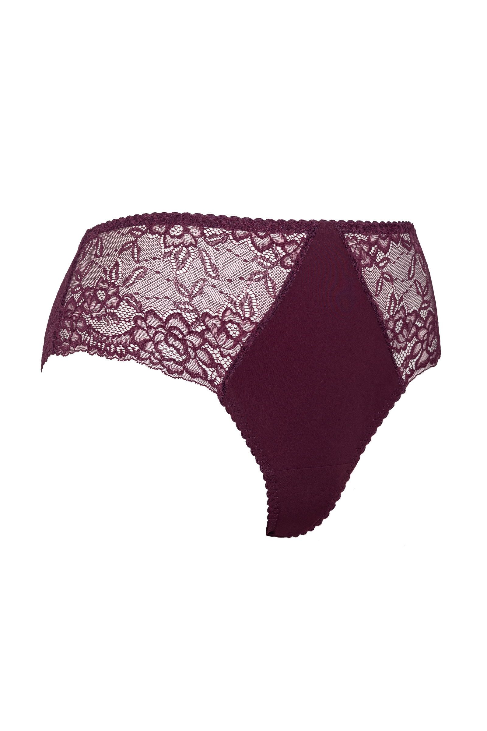 Plaisir Lush Brazilian Slip - Burgundy