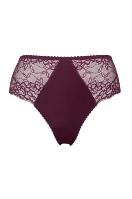 Plaisir Lush Brazilian Slip - Burgundy Plaisir Lush Brazilian Slip - Burgundy