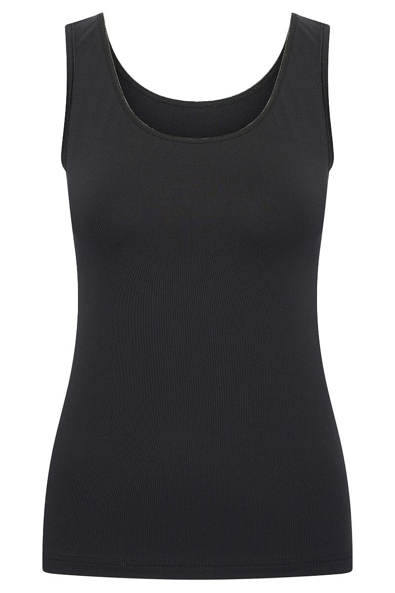 RJ BodyWear  Pure Color Valence L. Singlet - Zwart