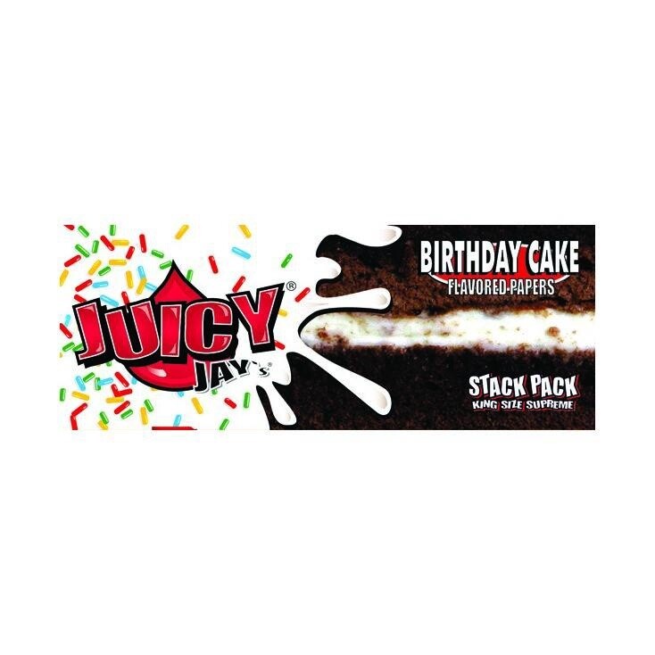Juicy Jays Kingsize Papers, 110mm: Birthday Cake