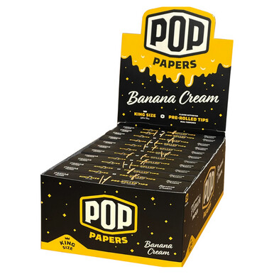Pop Paper Kingsize Papers &amp; Flavour Tips, Flavour: Banana Cream