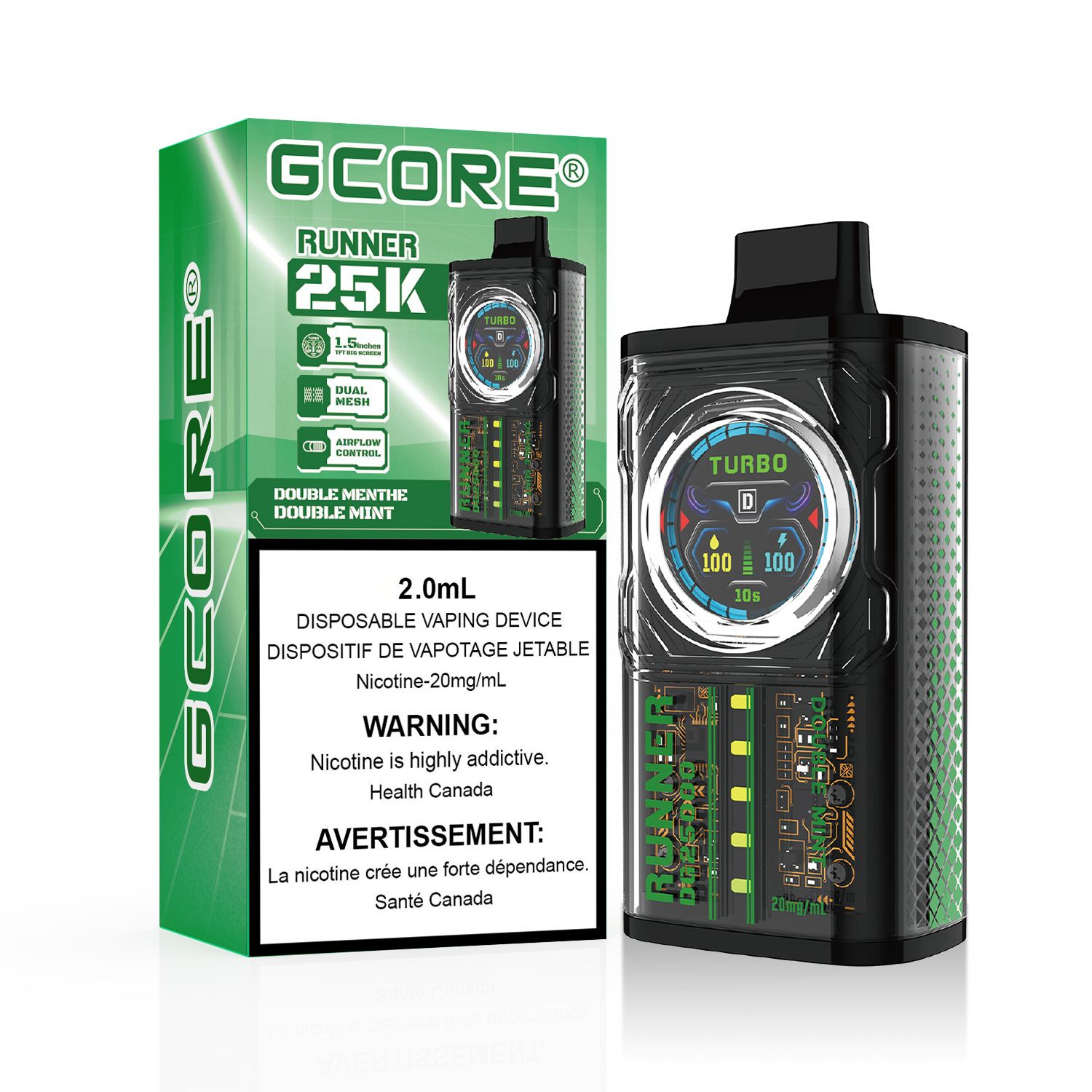 GCore Runner 25k, Flavor: Double Mint