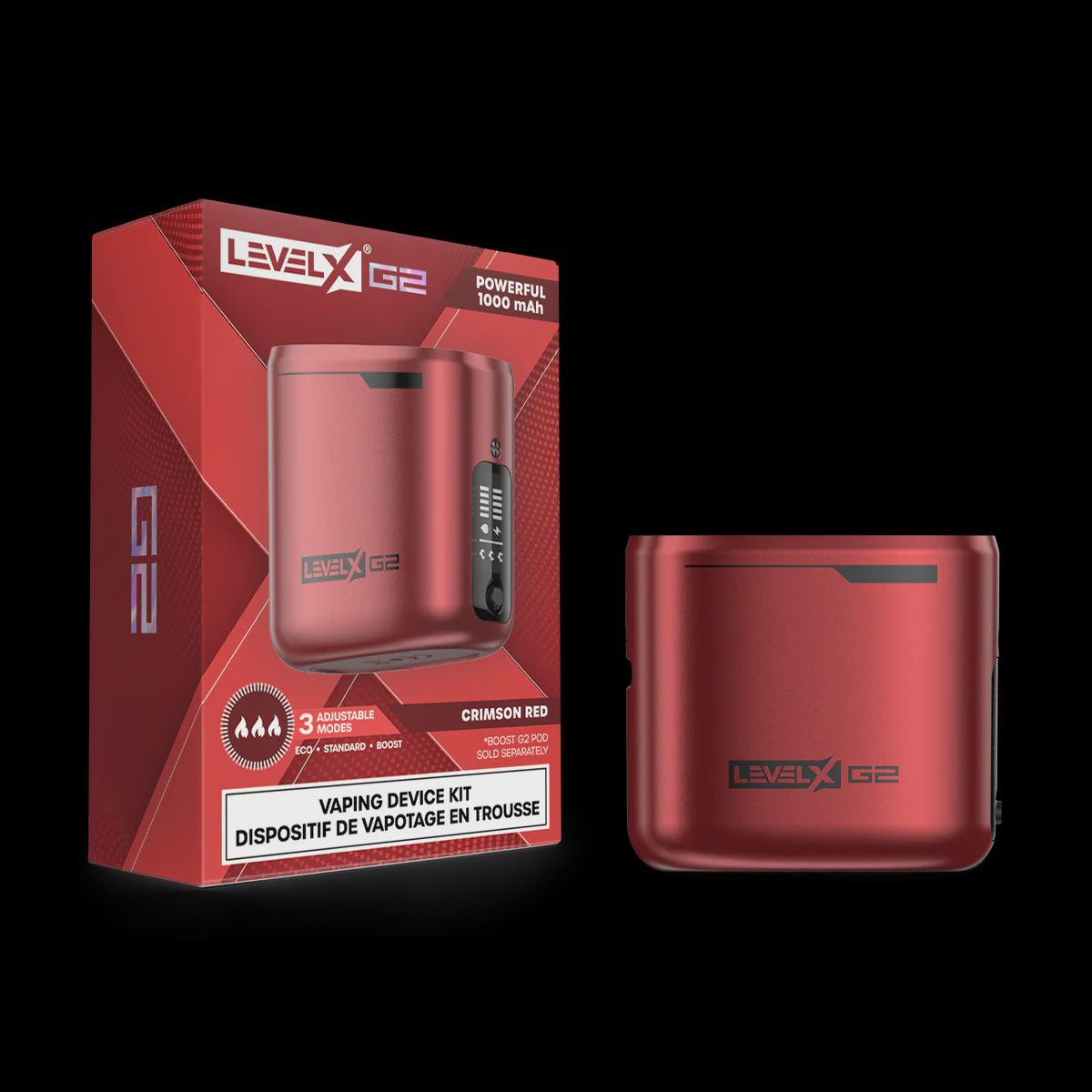 Level X Boost G2 Battery Device, Colour: Crimson Red
