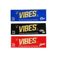 Vibes Rolling Papers, Size: 1 1/4 UltraThin (Black)