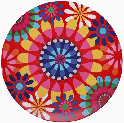 Modern floral platter (15.5" Diameter)