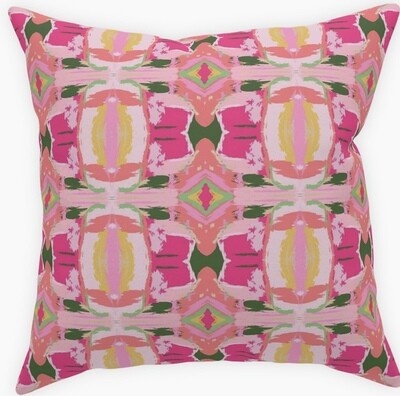 Indoor/Outdoor Multi Pink Pillow 26x26