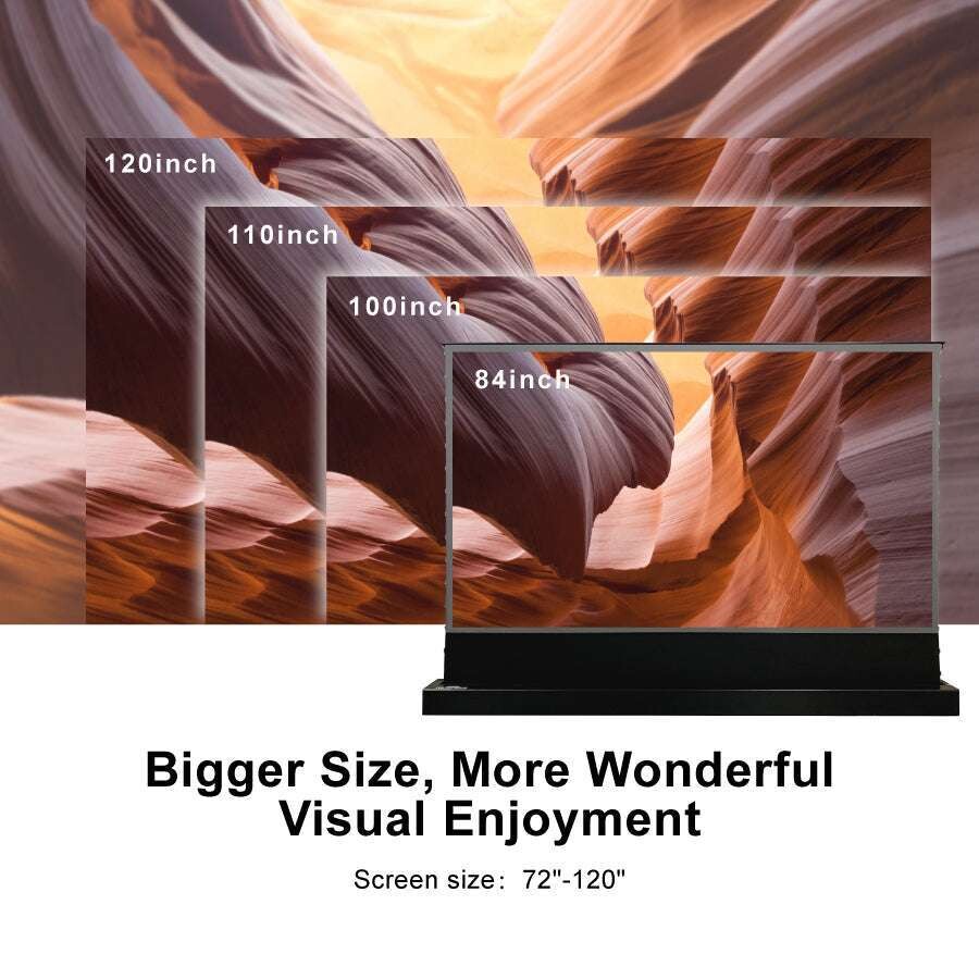 VIVIDSTORM S PRO MOTORISED FLOOR RISING CLR UST LASER PROJECTOR SCREEN