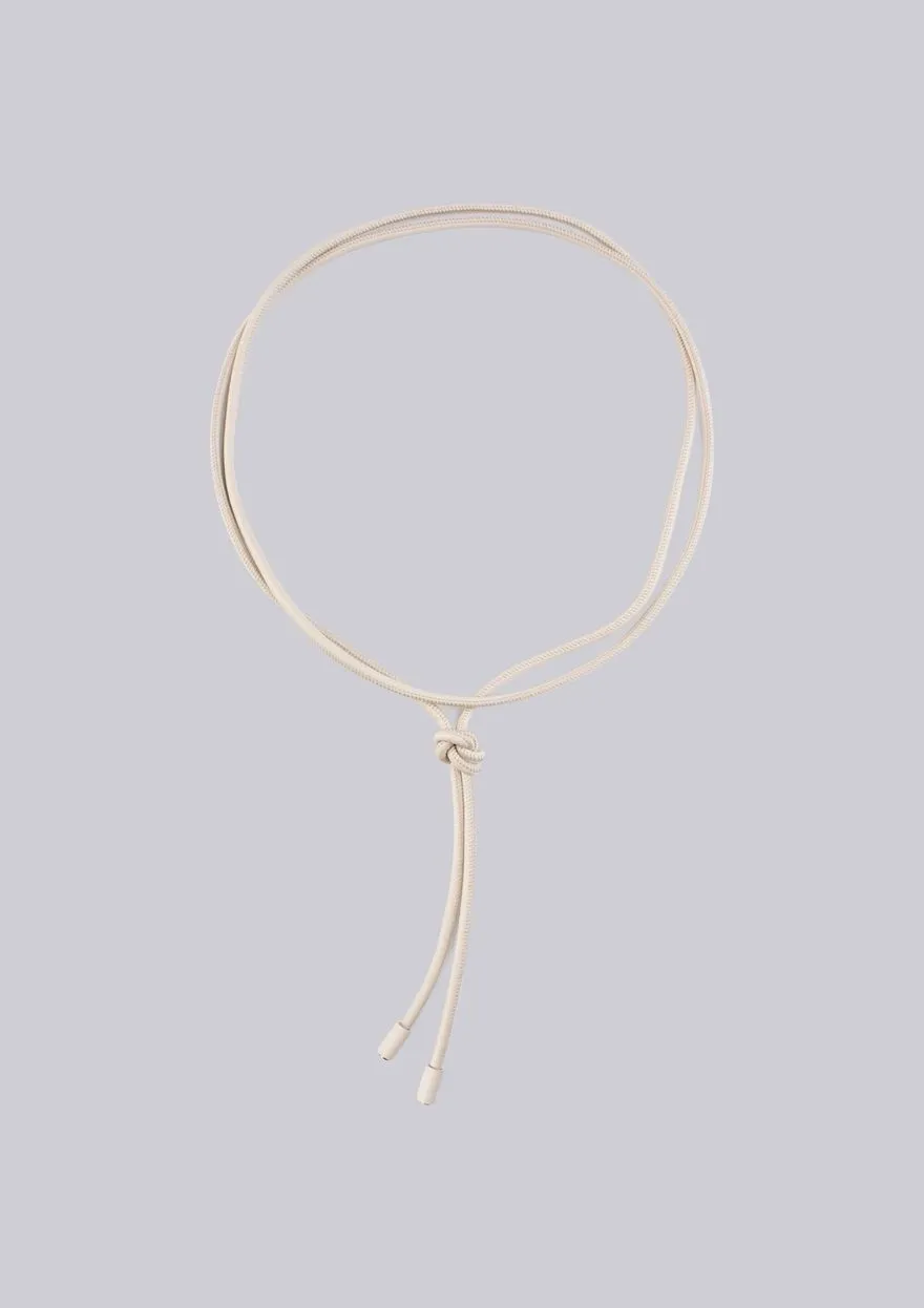 Cinto Fino Cordão Creme Stella