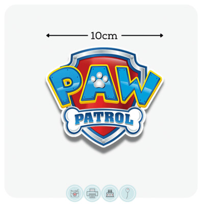 Paw Patrol Logo Shape | Edible Icing Images