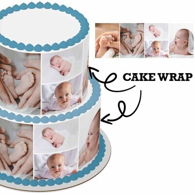 Custom Cake Wrap // Photo Collage (multiple photos)