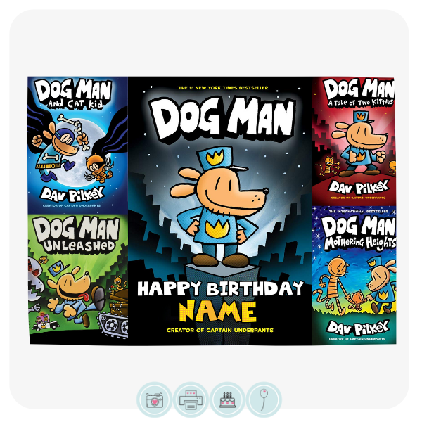 Dogman top cake topper
