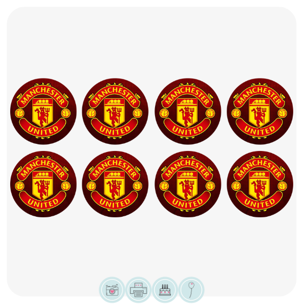 Manchester United Cupcake Toppers Products Edible Cake Toppers