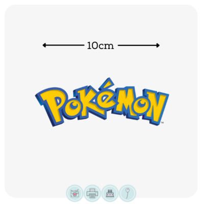 Pokemon Logo Shape | Edible Icing Images