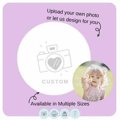Custom Photo Cake Topper | Various shapes/sizes