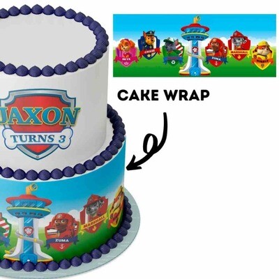 Cake Wrap // Paw Patrol Characters